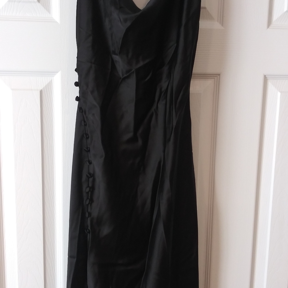 Long black sexy lingerie style dress NWOT Medium